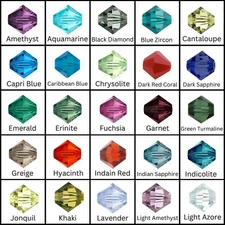 Swarovski 5328 Crystal Bicone Regular Color Beads 1 of 3 *You Pick Size & Color*