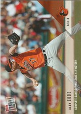 2018 TOPPS NOW #612 4-2 VICTORY LEAD BY COMPLETE GAME OUTING ALEX COBB ORIOLES