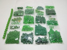 1/2 lb. Bulk Bead Lot - Craft Jewelry Making - Green Mix
