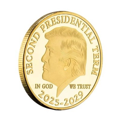   2025 - 2029   Donald Trump Challenge Commemorative Coin   45/47 2nd Term!