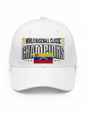 Venezuela World Baseball Classic 2023 Champions White Baseball Cap