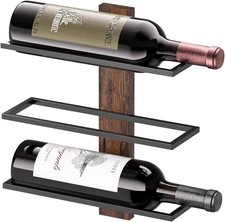 Wall Mounted Wine Rack 3 Wine Bottles Wood Holder Wall Wine Bottle Racks Kitchen