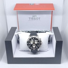 TISSOT Seastar 1000 Wristwatch 45 5MM Black Rubber 30BAR Authentic Elite