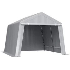 Outdoor Storage Shelter Shed 10x10 ft Waterproof Portable Canopy Carport Tent