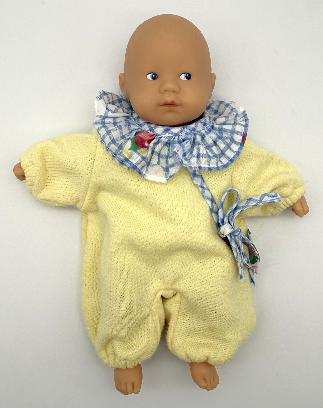 Vintage Corolle Mini Calin Baby Doll w/ Yellow Outfit 8&rdquo; B