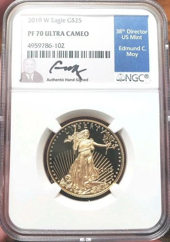 2019-W $25 American Gold Eagle - NGC PF70 Ultra Cameo - Moy Signed - ✪COINGIANTS