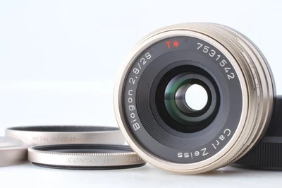 [Near MINT w/ Hood] Contax Carl Zeiss Biogon T* 28mm f/2.8 Lens G1 G2 From JAPAN - Image 1 of 4