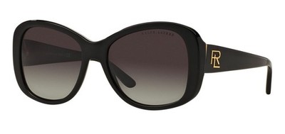 Ralph by Ralph Lauren Women Rectangular Sunglasses Black Gradient Oversized