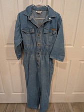 Vintage Dreams Denim Jumpsuit Size M Boogie Blue Jean Y2K