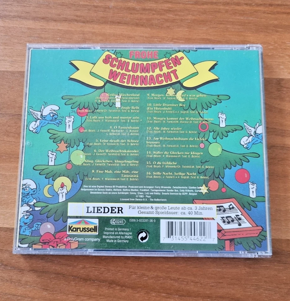 Die Schlümpfe ** Frohe Schlumpfen-Weihnacht ** CD ** Weihnachten Smurfs ** TOP - Bild 2 von 3