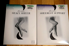 J.C. PENNEY LOT OF TWO SHEER CARESS 'TAUPE 41' PANTYHOSE/AVERAGE/NEW