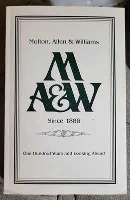Ruth Beaumont Cook MOLTON ALLEN & WILLIAMS 1886-1996 Alabama Brokerage Firm PB