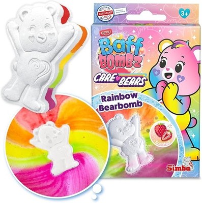 Care Bears Badebombe von Zimpli Kids, zauberhaft Regenbogen-Spezialeffekt, Gebur