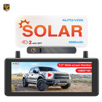 AUTO-VOX 7,2 Zoll Solar RüCkfahrkamera Funk 1080P Hd