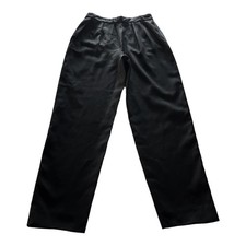 GIORGIO ARMANI Wool High Rise Pant Trousers Ribbon Trim Designer Italy 42/8 EUC