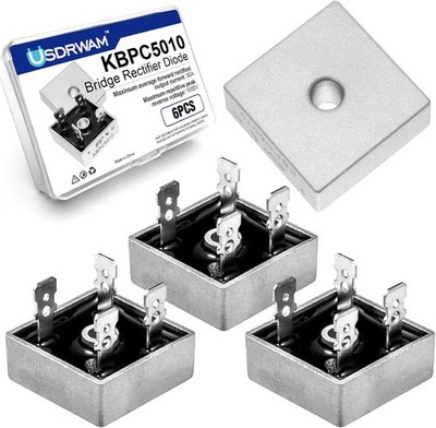 6 Pcs 50A 1000V KBPC5010 Bridge Rectifier Diode