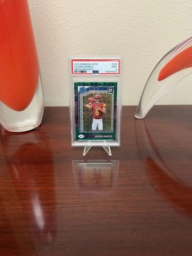 2024 Panini Donruss Optic Rated Rookie Jayden Daniels Green Velocity PSA 9 #248
