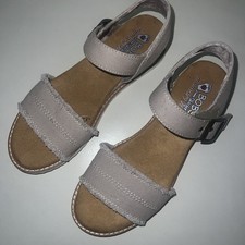 Skechers Bobs Low Wedge Memory Foam Comfort Sandals, Size 8 Dusty Rose