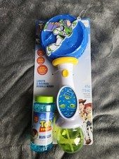 Disney Pixar Toy Story Buzz Lightyear Lights  Sounds Bubble Wand 4 fl oz