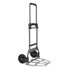 Folding Hand Truck and Dolly, 264 Lb Capacity Heavy-Duty Luggage Trolley Cart...