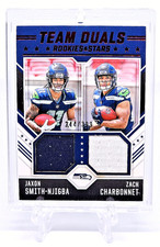 2023 PANINI JAXON SMITH-NJIBA & ZACH CHARBONNET (RC,PATCH,244/399) 