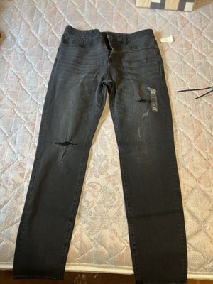 Aeropostale Skinny Jeans 34 X32 Black Denim Jeans Men s Distressed