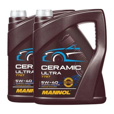Aceite de motor MANNOL 7727 CERAMIC ULTRA SAE 5W-40 MB 228.5, BMW LL-01, 2x5 litros