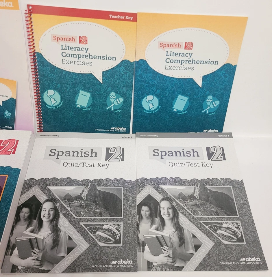 Abeka Spanish 2 Language Arts Series 2022 Homeschool Quiz Key Vol 1 & 2 + - Image 3 of 4