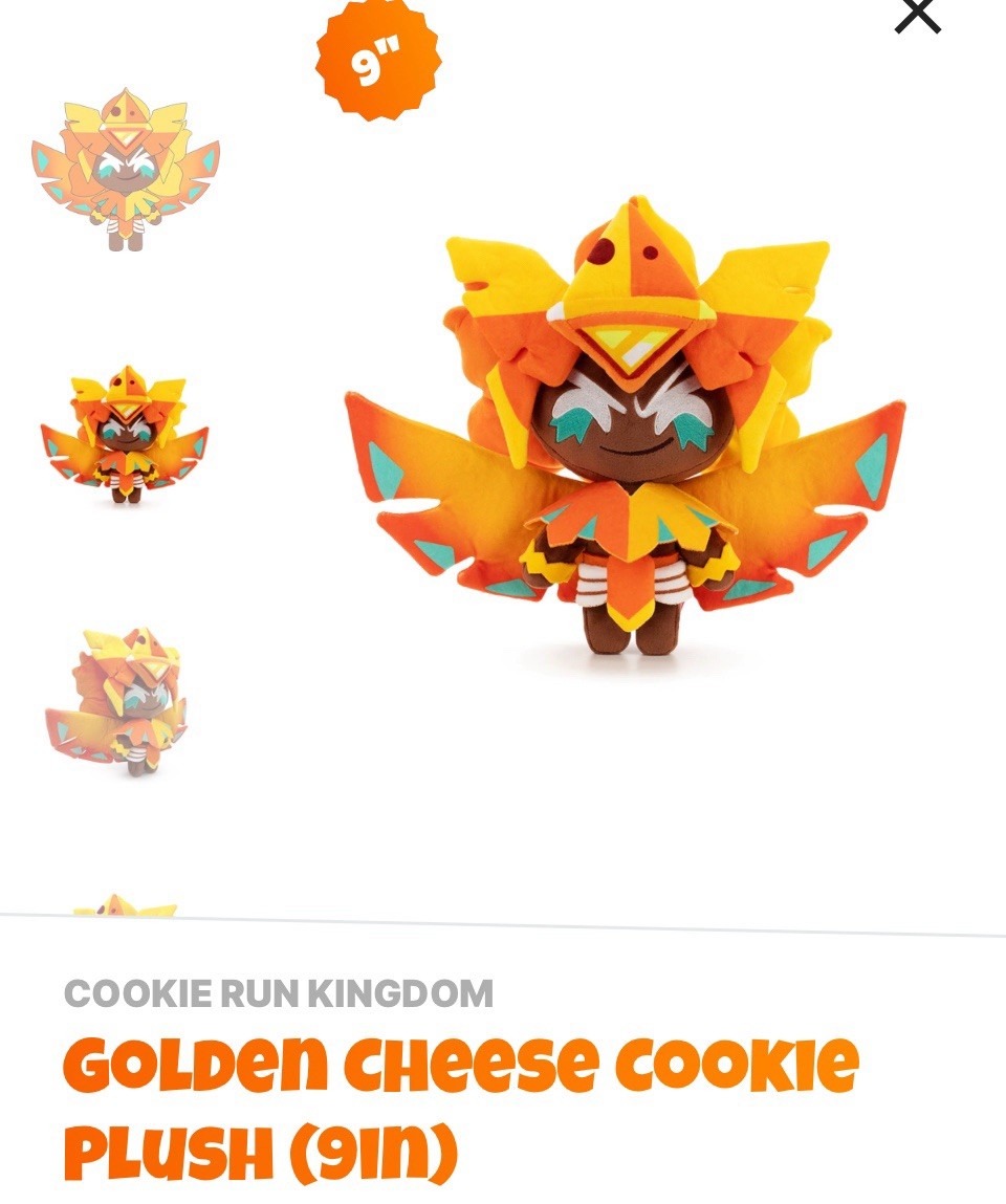 Youtooz * Cookie Run Kingdom * Golden Cheese Cookie * 9 In Plush