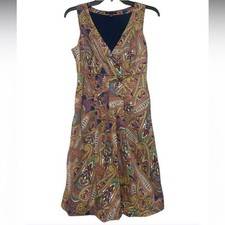 Tommy Hilfiger Paisley Dress Sleeveless Multicolored - Size 4