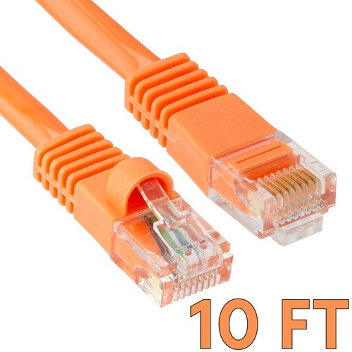 10 FT Cat5e Patch Cord Ethernet CAT5e Cable LAN RJ45 Connector Internet Wire - Picture 15 of 15