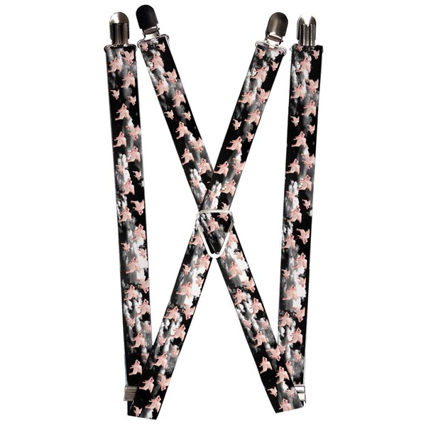 `Suspenders - 1.0`` - Flying Pigs Black/White/Pink` (Us Import) ACC NEU-image