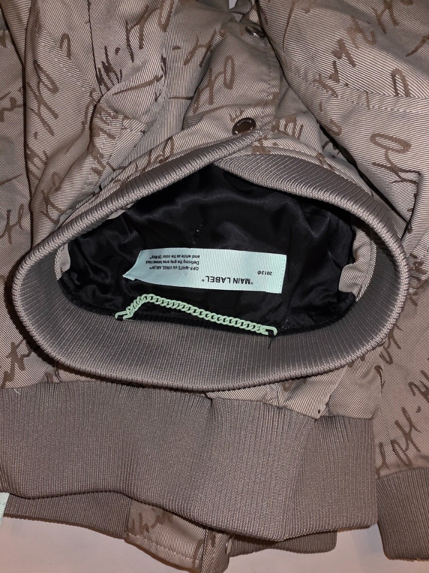 Off - White, Virgil Abloh Script, Bomber Jacket (… - image 13