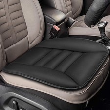 CAR SEAT CUSHION Memory Foam Pressure Relief with Non Slip Bottom Black TSUMBAY