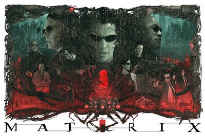THE MATRIX Screen Print Movie Poster Grzegorz Domaradzki GABZ Limited Ed x/425
