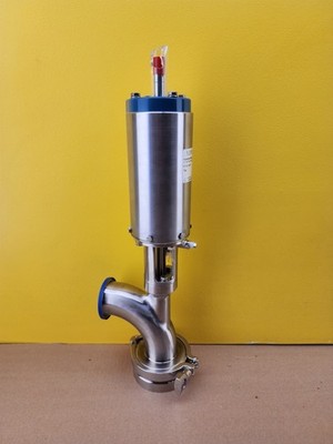 NEW Flowtrend FT 762TR-31M-20L-2.5-316 Kettle Valve, 90° Elbow/Tri Clamp, 316L