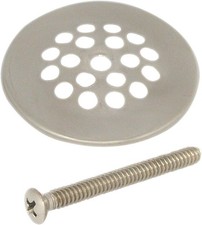 DANCO Shower Drain Strainer, Brushed Nickel, 2-15/16", 89269