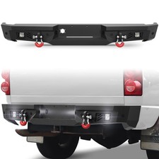 For Dodge Ram 1500 2002-2008 Ram 25003500 2003-2009 Rear Black Step Bumper For Dodge Ram 1500 2002-2008 Ram 25003500 2003-2009 Rear Black Step Bumper