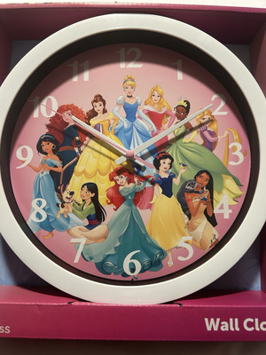 #ad 🔥🔥White Disney Princess 10 Inch Wall 🕰️ 🔥 $14.99