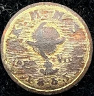 King's Mountain Military School Cuff Button Yorkville SC 1855 Scovill Cuff