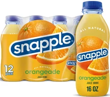 Snapple Orangeade, 16 fl oz recycled plastic bottle (Pack of 12)