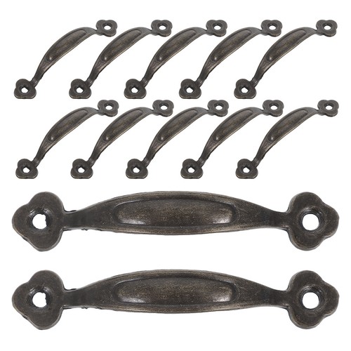 12 Stück Vintage Schrankknöpfe: rustikale Schubladengriffe - antike Bronze Kommode - Bild 5 von 20