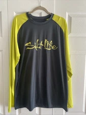 Salt Life Mens XXL SLX Long Sleeve Rash Guard Swim Top Outdoor Boating