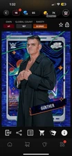 WWE Topps Slam Digital GUNTHER Cosmic Chrome Blue Moon Iconic Read