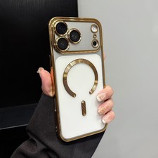Magnetic Phone Case for iPhone 17 Air 16 15 14 13 12 11 Pro Max Clear Lens Prote