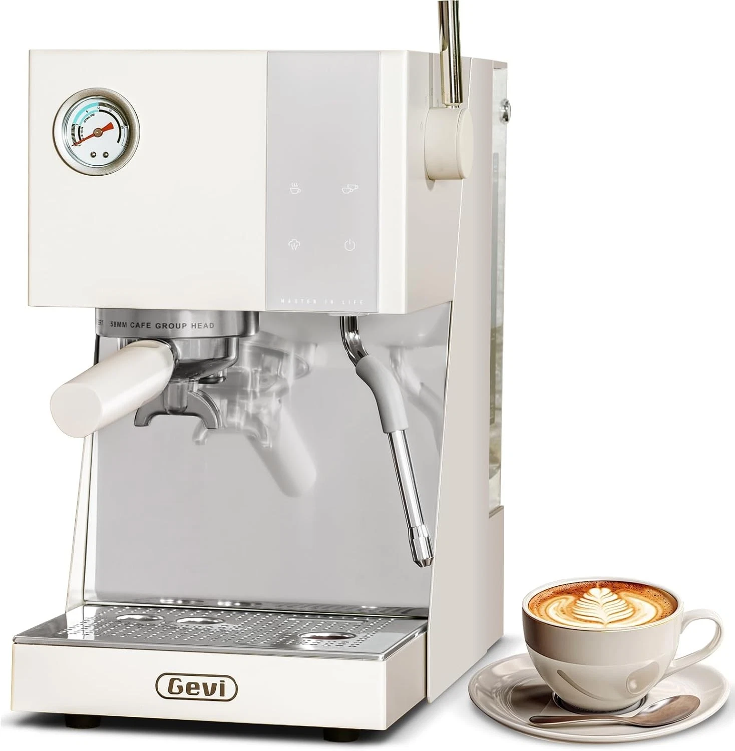 Gevi 20 Bar Espresso Machine Stainless Steel Milk Frother Coffee Maker