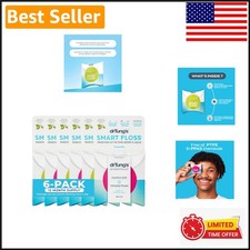 Expanding Natural Dental Floss - Gentle Cardamom Flavor, 90 Feet Each, 6 Pack