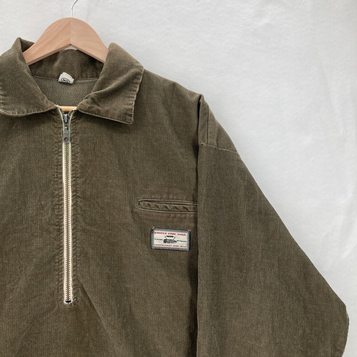 Vintage Triple Five Soul Pullover Mens One Size Brown Wool Cord