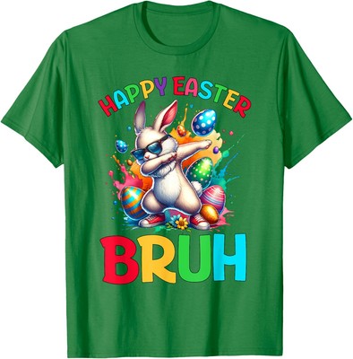 Bruh Easter Eggs Teens Bunny Cute Colors Present Unisex T-Shirt