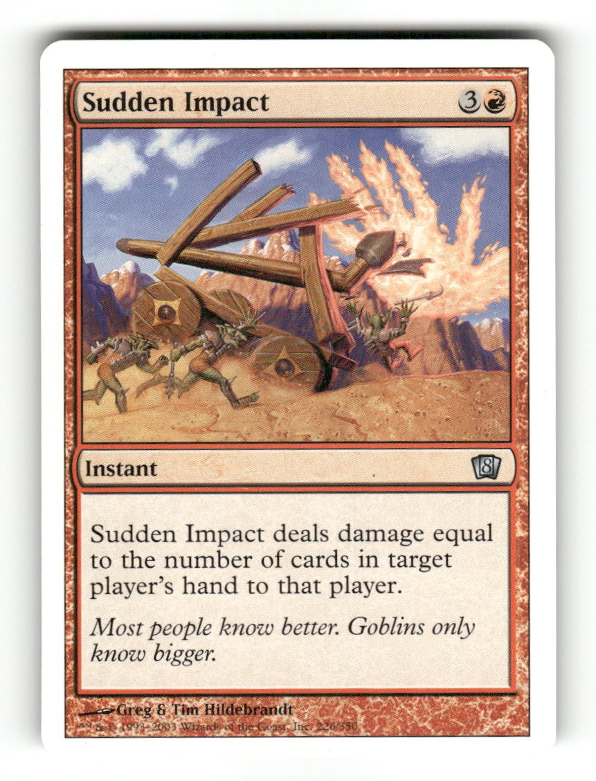 Sudden Impact 226 Uncommon 8th Edition Magic: The Gathering Near Mint